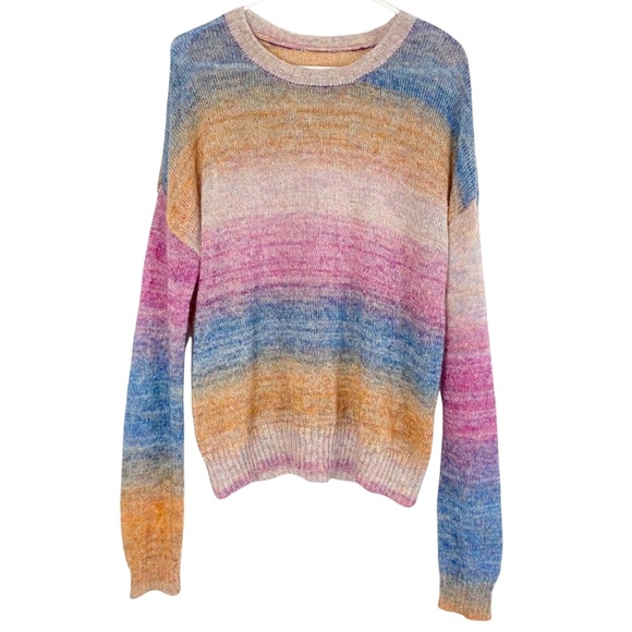 Rails Camille Rainbow Sweater Womens Large Mohair Super Soft Long Sleeve EUC - Picture 2 of 15
